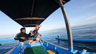 Nusa Dua морская рыбалка на Бали у кромки рифа и лодок