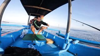 Nusa Dua морская рыбалка на Бали у кромки рифа и лодок