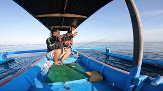 Nusa Dua морская рыбалка на Бали у кромки рифа и лодок