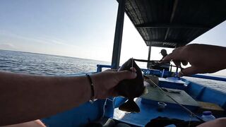 Nusa Dua морская рыбалка на Бали у кромки рифа и лодок