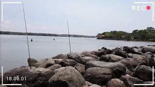 Benoa, Bali — морская рыбалка на пляже, мандулы и короткий каст