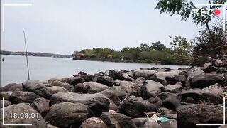 Benoa, Bali — морская рыбалка на пляже, мандулы и короткий каст