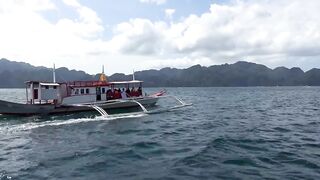 Palawan, Philippines где морская рыбалка на пляжах хуже, чем у рифов?