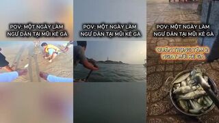 Mũi Kê Gà Phan Thiết день с рыбаками на лодке и как готовят улов