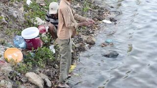 Phan Thiet — ловля на пластиковую бутылку, рыбалка на реке