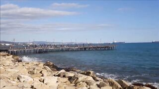 Лимасол 17.01.2019: вечер, огни и рыбалка на набережной