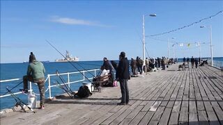 Лимасол 17.01.2019: вечер, огни и рыбалка на набережной