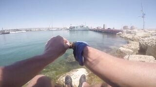 Cyprus Paphos морская рыбалка патруль по точкам и проверка свалов