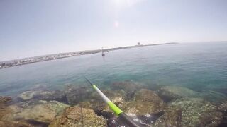 Cyprus Paphos морская рыбалка патруль по точкам и проверка свалов