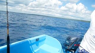 Bayahibe Fishing Centre Dominican Republic Captain Pepe Giant Wahoo Caught By Hand Line!