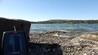 Симферопольское вдхр: береговая рыбалка на ветру и рабочие точки