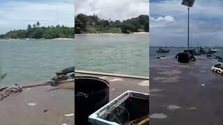 Matara Harbor и Tema Fishing Harbour морская рыбалка у лодок на рассвете