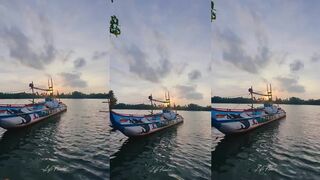 Matara Sri Lanka и океанская гладь морская рыбалка на закате с пирса