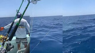 Isla Mujeres морская рыбалка парусник в прыжке и накал вываживания