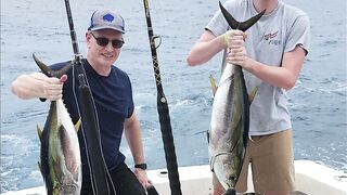 Jaco, Costa Rica, семейная рыбалка и туна — как удержать трофей на тонкой плетёнке