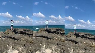 Пляжный выход без лодки и первый зачёт у Playa Del Carmen что с приливом