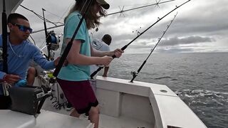 Quepos Costa Rica морская рыбалка в Пацифике на выезде в океан