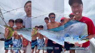 Семейный выход - морская рыбалка в Quepos без качки и с лёгкими снастями