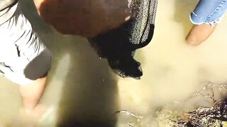 Manavgat river охота за кефалью на фунт и рыбалка у мостов в тени пальм