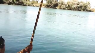 Manavgat river охота за кефалью на фунт и рыбалка у мостов в тени пальм