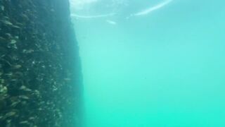 Утренняя рыбалка в Новом Афоне лёгкий микроджиг на чистой воде