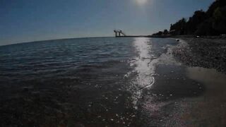 Вечёрка в Новом Афоне рокфишинг на микроджиг у волнорезов