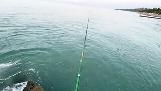 Новый Афон с пирса и донка на дальний заброс вечером