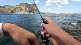 Новый Свет днём и ночью: морская рыбалка на скалах и в бухте