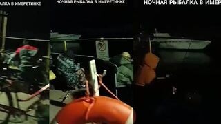 Ночная Имеретинка: морская рыбалка на пирсе и первая поклёвка