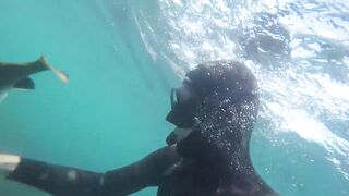 GoPro Мыс Видный горбыль за двушку морская рыбалка в Сочи на камнях