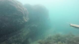 GoPro Мыс Видный горбыль за двушку морская рыбалка в Сочи на камнях