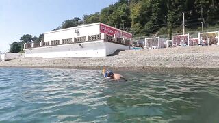 Чем запомнился пляж Мыс Видный 28.08.2022 в Сочи, часть 3