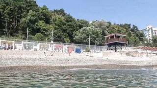 Чем запомнился пляж Мыс Видный 28.08.2022 в Сочи, часть 3
