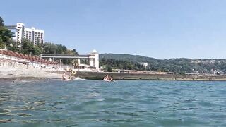 Чем запомнился пляж Мыс Видный 28.08.2022 в Сочи, часть 3