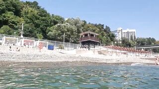 Чем запомнился пляж Мыс Видный 28.08.2022 в Сочи, часть 3