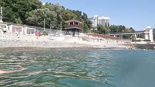 Чем запомнился пляж Мыс Видный 28.08.2022 в Сочи, часть 3