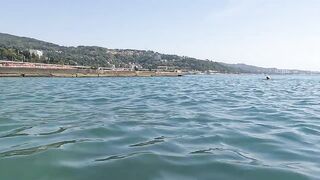 Чем запомнился пляж Мыс Видный 28.08.2022 в Сочи, часть 3