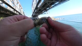 С берега и в протоках: рыбалка с Михалычем на реке Мацеста