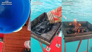 Архипо-Осиповка, рыбалка и копчение свежей рыбы на катере