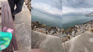 Kuşadası fishing без лодки и простая вечерняя рыбалка на волне