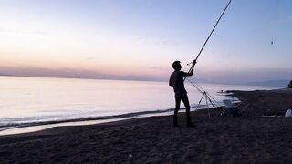 Охота за левреком в Дидиме - ночная снасть и рабочие проводки