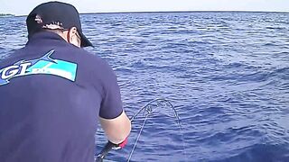 Noonu Atoll январь 2012 рыбалка по GT в тихое окно между ветрами