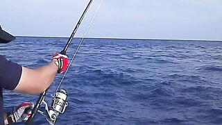 Noonu Atoll январь 2012 рыбалка по GT в тихое окно между ветрами