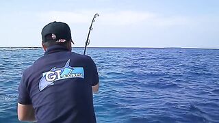 Noonu Atoll январь 2012 рыбалка по GT в тихое окно между ветрами