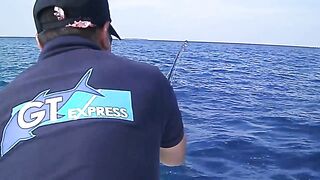 Noonu Atoll январь 2012 рыбалка по GT в тихое окно между ветрами