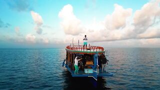 Sunset fishing Dhigurah: вечерняя рыбалка на забросе у пасса