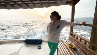 Sunset fishing Dhigurah: вечерняя рыбалка на забросе у пасса