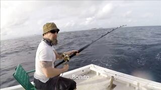 Fulidhoo морская рыбалка у пирса на заре и короткая сессия в пассе