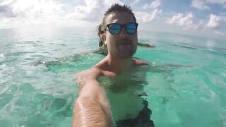 Gan Island Addu спокойный залив и рыбалка на ставриду у волнореза