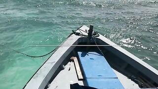 GT Lhaviyani Atoll - поппинг по свалу и тяжелая выкачка на короткой волне